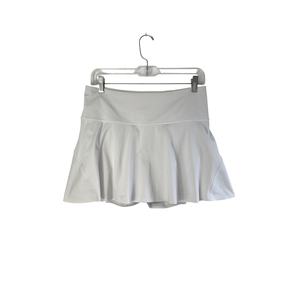 Athleta Ace Tennis Skort Jupe 13 1/2 inch Womens Medium White Golf Pickleball